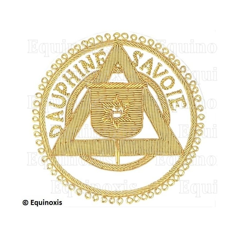 Badge Provincial – Arche Royale Domatique – Passé Grand Porte-Etendard – Dauphiné Savoie – Brodé main