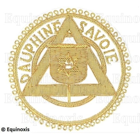 Badge Provincial – Arche Royale Domatique – Passé Grand Porte-Etendard – Dauphiné Savoie – Brodé main