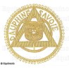 Badge Provincial – Arche Royale Domatique – Passé Grand Porte-Etendard – Dauphiné Savoie – Brodé main