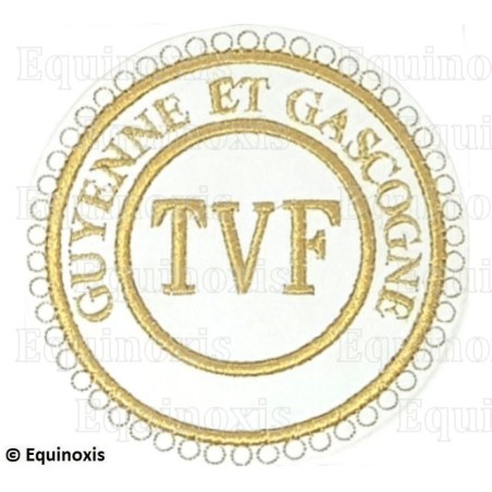 Badge / Macaron GLNF – Grande tenue provinciale – TVF – Guyenne et Gascogne – Brodé machine