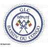 Badge / Macaron GLC – Petite tenue provinciale – Député Grand Porte-Etendard – Bassin du Congo – Brodé machine