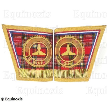 Gantelets Rite Standard d'Ecosse (RSE) – Premier Surveillant – Brodés machine