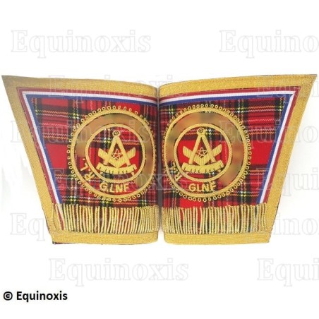 Gantelets Rite Standard d'Ecosse (RSE) – Vénérable Maître – Brodés machine