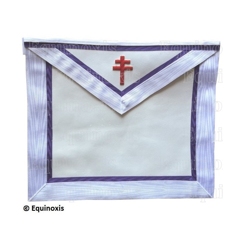 Tablier maçonnique en cuir – Memphis-Misraïm – 66ème degré – Grand Patriarche Consécrateur