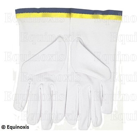 Gants maçonniques coton – REAA – 20ème degré – Taille L