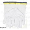 Gants maçonniques coton – REAA – 20ème degré – Taille XL