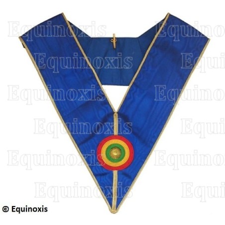 Sautoir maçonnique moiré – GLB – Petite tenue provinciale