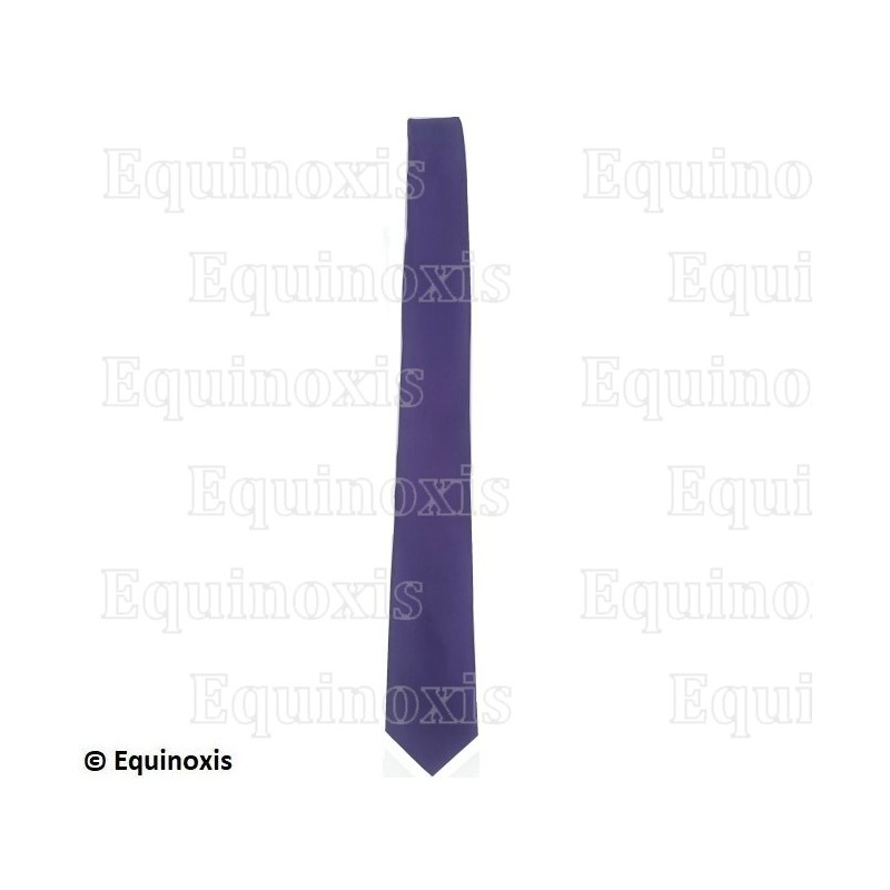 Cravate maçonnique en microfibres – Violette