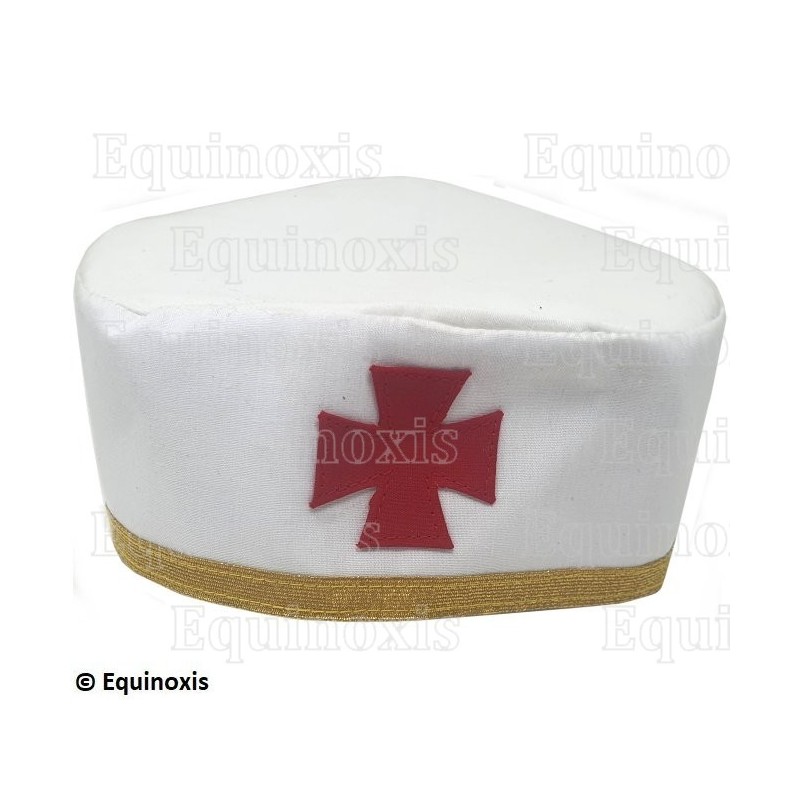 Toque maçonnique souple avec liseré doré – RER – CBCS – Taille 62