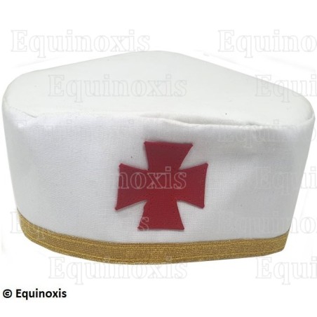 Toque maçonnique souple avec liseré doré – RER – CBCS – Taille 62