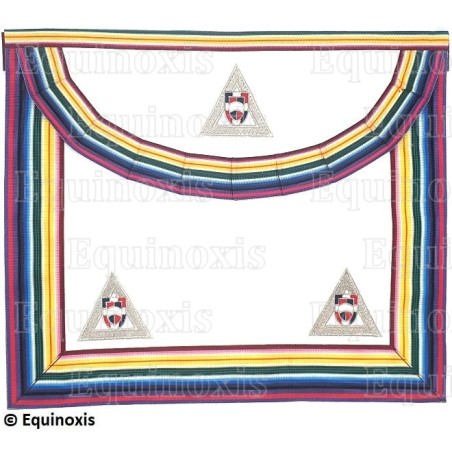 Tablier maçonnique en cuir – Nautoniers – Vénérable Commandeur Noé
