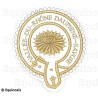 Badge / Macaron – La Marque – Officier Provincial – Surintendant – Vallée-du-Rhône Dauphiné-Savoie – Brodé machine