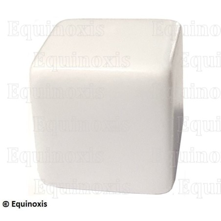 Cube blanc en acrylique – 2,5 cm x 2,5 cm x 2,5 cm