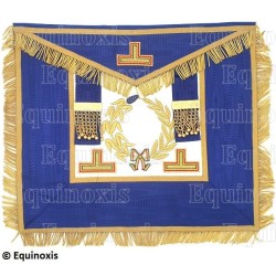 Tablier maçonnique en cuir – GLB – Grande tenue nationale – Brodé machine