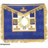 Tablier maçonnique en cuir – GLB – Grande tenue nationale – Brodé machine