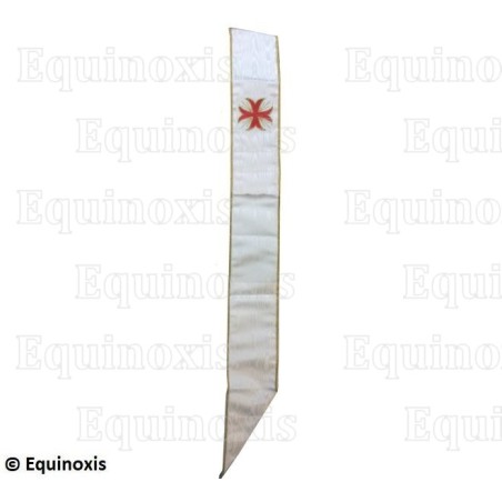 Cordon maçonnique moirée – CBCS – Croix templière