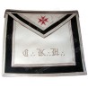Tablier maçonnique en cuir – REAA – 30ème degré – Chevalier Kadosch