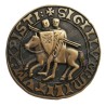 Magnet templier – Sceau templier – Bronze antique