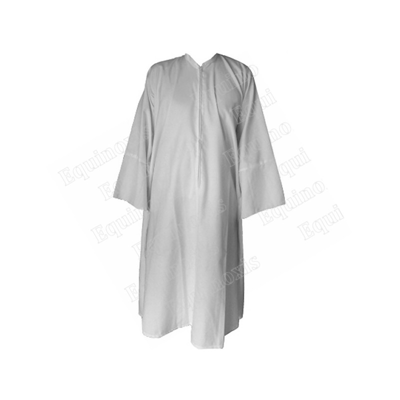 Robe maçonnique blanche type GLFF – Haute qualité