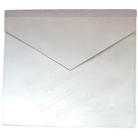 Tablier maçonnique en cuir – Apprenti / Compagnon GLNF – 31,5 cm x 36 cm