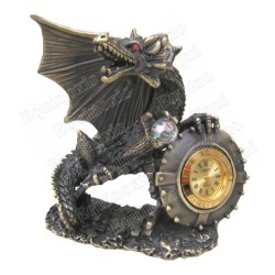 Figurine dragon étain – Dragon horloge