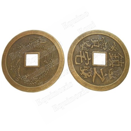 Pièces chinoises Feng-Shui – 44 mm – Lot de 20