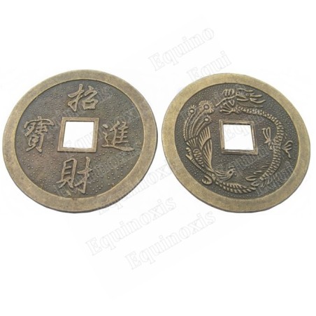 Pièces chinoises Feng-Shui – 46 mm – Lot de 20