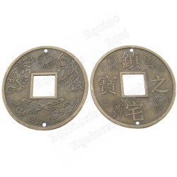 Pièces chinoises Feng-Shui – 65 mm – Lot de 20