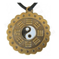 Pendentif Feng-Shui – Pa Koua & Tao – Bronze antique