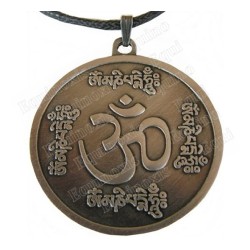 Pendentif Feng-Shui – Om Mani Padme Hung – Bronze antique
