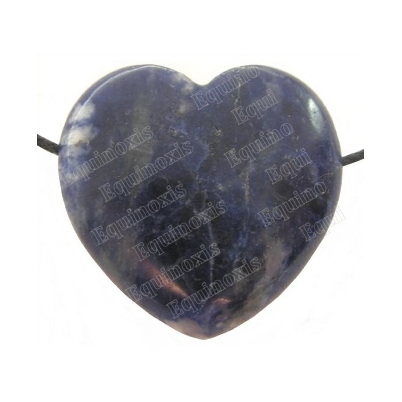 Pendentif pierre – Coeur – Sodalite