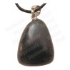 Pendentif pierre – Pierre roulée – Obsidienne noire