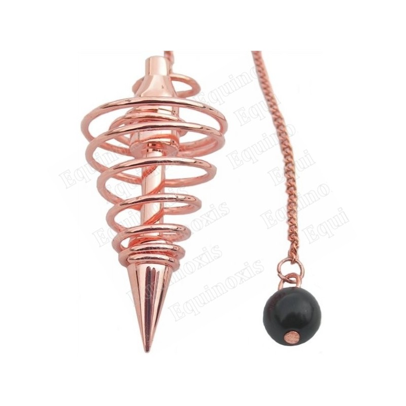 Pendule de radiesthésie laiton cuivré 13 – Pendule spirale