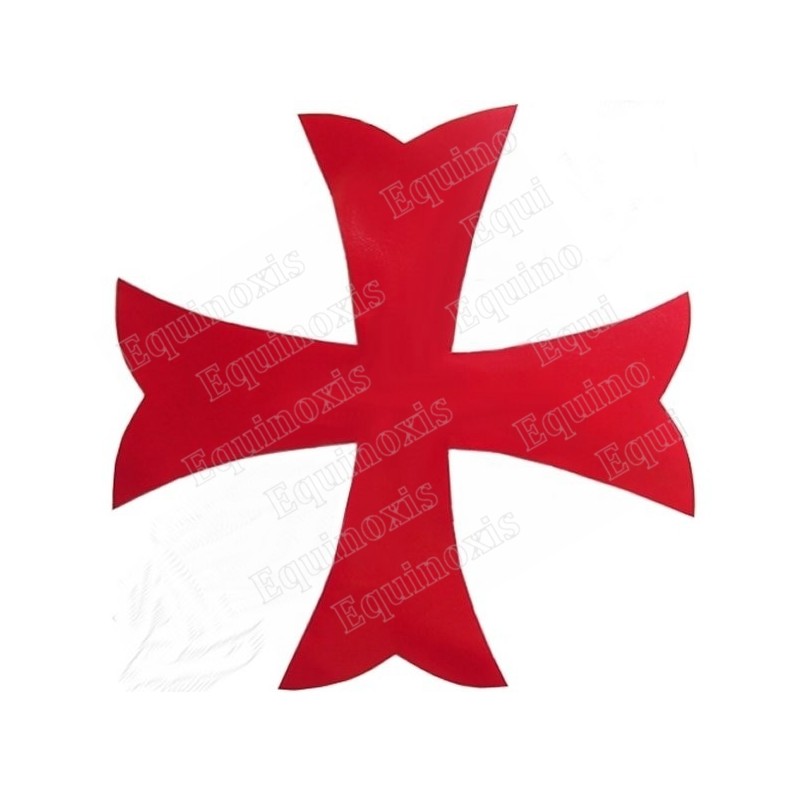 Croix templière rouge à coudre – PVC