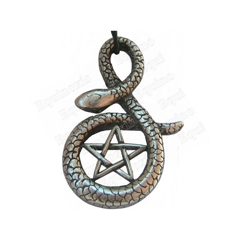 Pendentif symbolique – Pentagramme dans serpent