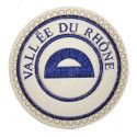 Badge / Macaron GLNF – Petite tenue provinciale – Grand Surintendant – Vallée du Rhône – Brodé machine