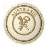 Badge / Macaron GLNF – Grande tenue provinciale – Grand Archiviste Provincial – Austrasie – Brodé machine
