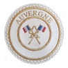 Badge / Macaron GLNF – Grande tenue provinciale – Passé Grand Porte-Etendard – Auvergne – Brodé machine