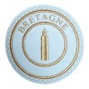 Badge / Macaron GLNF – Grande tenue provinciale – Deuxième Grand Surveillant – Bretagne – Brodé machine