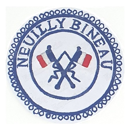 Badge / Macaron GLNF – Petite tenue provinciale – Passé Grand Porte-Etendard – Neuilly Bineau – Brodé main