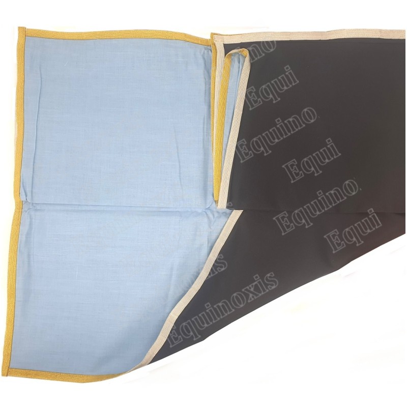 Nappe de plateau d'Officier – Rite Français Traditionnel – 150 cm x 200 cm – Dos deuil