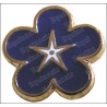 Pin's maçonnique – Myosotis avec pentagramme – Emaillé bleu